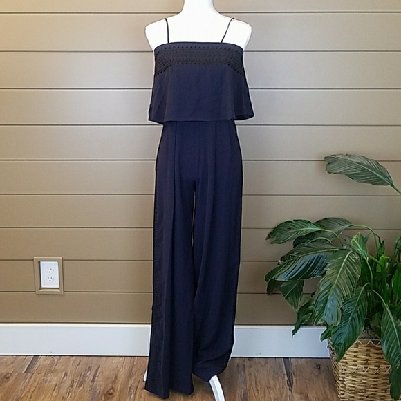 SOLD NWT PARKER Navy Genevieve String Jumpsuit - Picture 4 of 8